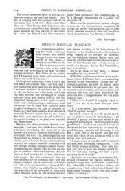 Selina's Singular Marriage