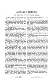 Cornelia’s Birthday