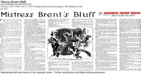 Mistress Brent's Bluff