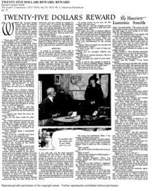 Twenty-five Dollars Reward