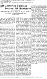 Art center in business section of baltimore