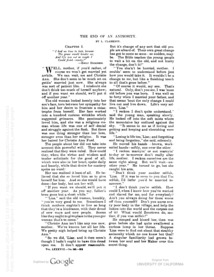 End of an Animosity, The