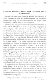 A Study of Aboriginal Relics from the Stone Graves of Tennessee