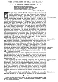 Inner Life of Fra Ugo Bassi