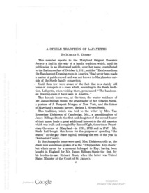 Steele Tradition of Lafayette, A