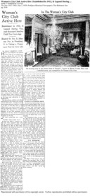 Woman's city club active here