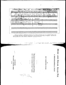 Music and Edgar Allan Poe: A Bibliographical Study