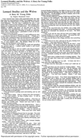 Leonard Bradley and the Wolves